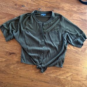 Democracy short sleeve blouse